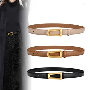 Cinture Cintura per pantaloni in vera pelle da donna Moda versatile Esterno decorativo pigro