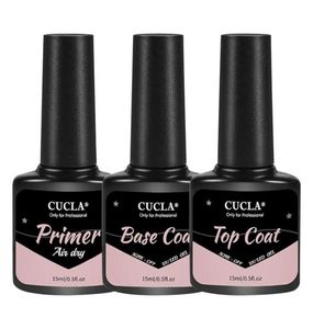 3 Stück Primer Top Coat Base No Wip Matte Nail Art Soak Off Lack Langlebige Gel-Maniküre9777695