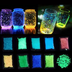 Garden Decorations 30g Luminous Sand Stones Glow In Dark Stone Home Park Road Fluorescent Pebbles For DIY Starry Wishing Bottle OrnamentsGar