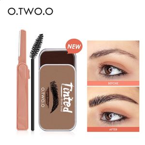 Wenkbrauwversterkers O TWEE O Gel Wax Brow Zeep 4 Kleur Tint Enhancer Natuurlijke Make-up Beeldhouwen Lift Make up voor Vrouwen 231102