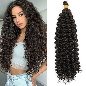 14Inch Ocean Wave Crochet Hair Wave Deep Twist Braiding Hair Deep Ripple Crochet Synthetic Braids Hair Extension