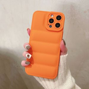 Iphone Case For 11 12 13 14 15 Plus Pro Max Silica Gel Case Down Coat Iphone Case Individuality Spoof Cute Puffy For Iphone Case
