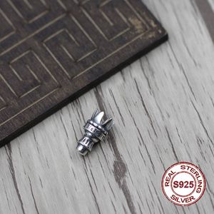 G05 S925 STERLING SLATER BEADS CONECTOR ACESSORES DIY Minchas Moda personalizada Moda punk Hip Hop Rios de jóias