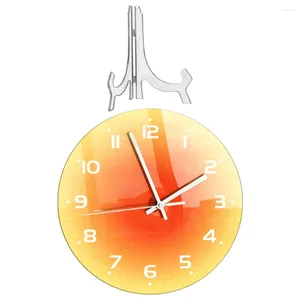 Relógios de parede Relógio Doméstico Estilo Moderno Decoração de Casa Delicada Mesa Escritório Conveniente Gradiente Acessório Decorativo