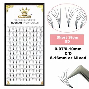 Makeup Tools MASSCAKU Premade Russian Volume Short Stem Eyelash Extensions Wide Fans 3D 4D 5D 6D 10D 20D Faux Mink Lashes Wholesale 230403