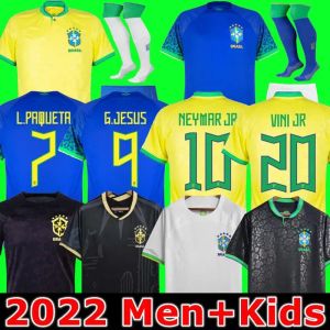2023 Maglie da calcio Brasile per uomini Domani ragazzi - Autentici kit di calcio con Neymar Paqueta Raphinha Marquino Vini Jr Richarlison