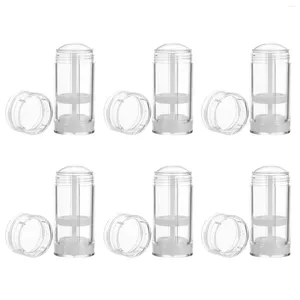 Storage Bottles Empty Deodorant Containers 6Pcs- Free PP White- Refillable Tubes For Ladies DIY ( 50ML )