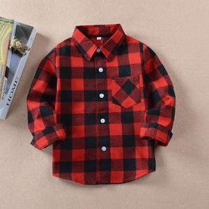 Kids Shirts Spring and Autumn Products Children's Plain Shirts Boys and Girls Medium and Small Children's Cotton Top 230403