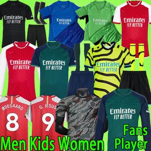 ARSEn benfica jersey 22 23 - RICE 23 24 GK Men's and Kids' Player Version with Long Sleeves, Featuring G. Jesus, Martinelli, Saka, and Hazard - Home 3rd Football Shirt