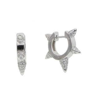 Stud gorgeou fashion rivet 5 pcs cz spike earring geometric Rock punk jewelry 231102