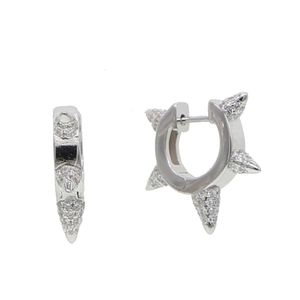 Stud Gorging Fashion Rivet 5 szt. CZ Spike Earring Geometryczna rock punkowa biżuteria 231102