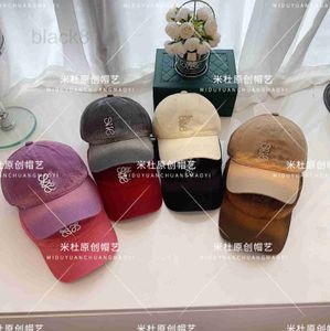 Ball Caps Designer 23 Autumn/Winter New Letter Tie Dye Worn Baseball Hat Fashion High Quality Men's and Women's Duck Tongue Caps to the Small Market YV5Z