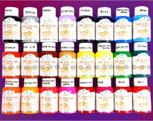 24 färger 30 ml nagelkonst airbrush målar bläck för spets airbrush målning design med 6922554