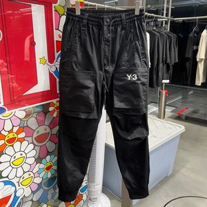 Men S Pants Y3 Print Cut Pocket Casual Cargo Summer Luxury Brand Trend Loose Gunched Foot Sweatpants 231102