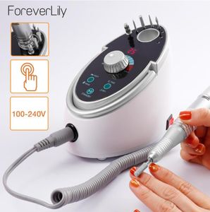 65W 35000RPM Elettrico Trapano per unghie Kit di lima per unghie Dispositivo per lucidare trapano per pedicure manicure con punte in ceramica6990514