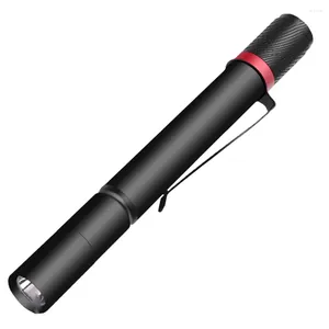 Taschenlampen Taschenlampen Aluminiumlegierung LED Stiftlampe mit dem Clip (ohne)
