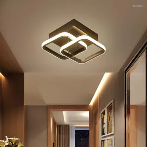 مصابيح السقف مصباح الممر LED لغرفة المعيشة اثنين من المربعات المصباح الجمالية ديكور ديكور ديكور ديكور المنازل
