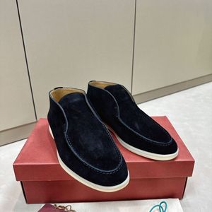 Kış adam gündelik loafers geniş daireler spor ayakkabı açık yaz yürüyüş güverte ayakkabıları süet spor oxfords soafers tasarımcı ile lor-pianalar kayma 35-46box