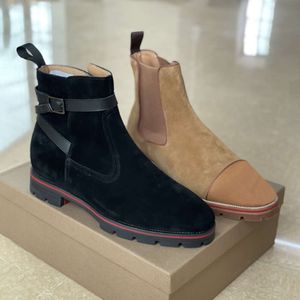 Designer Men Boots Party Shoes Thick Heels Dress Boot Leather Pointed Toe Heels Booties Higher Quality Wedding Party Martin Booties With Box NO491
