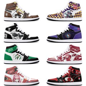 Novos clássicos diy sapatos personalizados esportes sapatos de basquete 1s homens mulheres antiderrapante anime legal moda personalizado figura tênis 36-48 0002C9K2