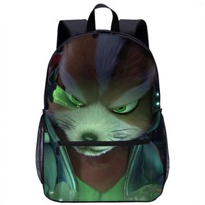 Mochila de sacolas escolares para meninas e meninos 17 polegadas 3d desenho animado de desenho animado para a escola infantil Viagem casual