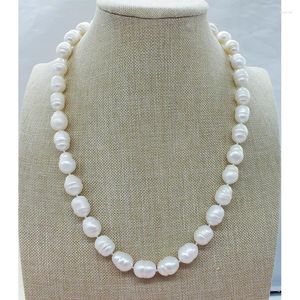 Choker 11-12mm Real Sea Water Baroque Pearl Necklace 50CM (HAVE Flaws)