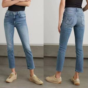 Women's Jeans Women high waist slim jeans fashion casual denim ankle-length pants 230403