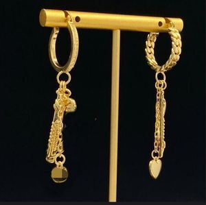 Asymmetrical Design Hoop Vertical Hoisting Earings Banshee Medusa portrait 18K gold plated women Jewelry Christmas Gift MER2 -208