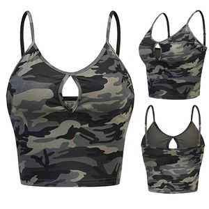 Camisoles Tanks Frauen Tank Top Bauchkontrolle ärmellos Oneck Casual Camouflage Print Weste Cami Tank Top camiseta ajustada mujer langerie sexy 230403