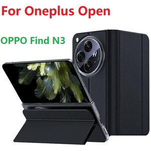 Portfel PU skóra na OnePlus Open Cage Flip Book Pełna ochrona Oppo Znajdź okładkę N3