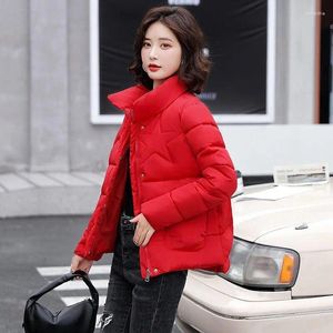 女性のトレンチコート綿パッドジャケットの女性ダウンパッド韓国スタイルのルーズ学生パンショート