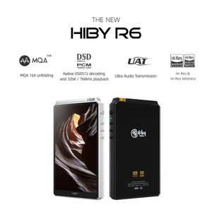 MP3 MP4 Oyuncular Hiby R6 Hifi Ses Taşınabilir Müzik Çalar Bluetooth MQA DSD USB DAC SE Android iOS Windows PC 230403 için Dengeli Çıktı