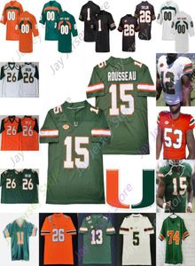 Miami Hurricanes Football Jersey College Ladson Jr. Walden II Garcia Reed Perry King Knighton Kinchens Wayne Irvin Dorsett Kelly Thomas Rousseau6972584