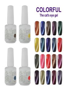 Gel para olhos de gato IDO Gelish 15ml Soak Off UV LED Gel esmalte para unhas 24 cores Conjunto de manicure 6340179
