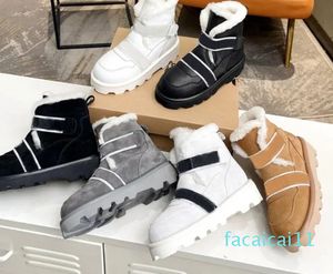 Ny designer Snow Boots Women Platform Boot Ankel Martin Booties Real Leather Best Quality Classic Casual