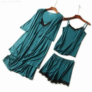 Drop Shipping Wholesale Summer Ladies Night Gown Wear Suits Women Set Plus Size Pyjamas Kvinnors sömnkläder