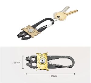 Mini EDC Utility FIXR 20 in1 Gadget Pocket Multi Tool Bottle Opener Key Ring Keychain Screwdriver Outdoor Tools DHL7111893