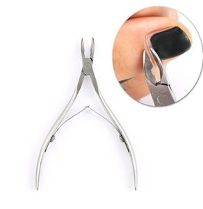 Nail Cuticle Nipper Cuticle Remover Nipper 1 pcs Stainless Steel Double Sided Finger Dead Skin Push Nail Cuticle Pusher Manicure5915714
