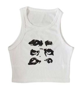 Summer Print Tank Tops: Y2k Aesthetic Camisoles, 2024 Trendy Harajuku Streetwear