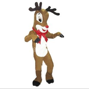 Halloween Cute Reindeer Mascot Costume Cartoon Character Outfits Suit Adults Size Outfit Birthday Christmas Carnival Fancy Dress For Men Women