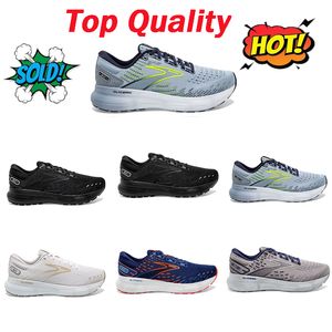 Satış Brooks Gliserin GTS 20 Destekleyici Koşu Ayakkabıları Erkek Kadın Moda Spor Spor ayakkabıları Yumuşak Yastık Yastık Koşucular Mavi Derinlik Sarayı Eur36-45
