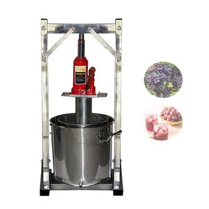 Prensa hidráulica manual de aço inoxidável 304 para frutas, mel e uvas