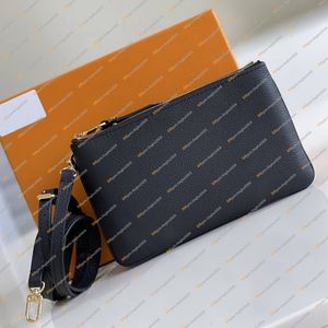 Дамские дизайнерские сумки с двойной Zip Pochette Crossbode Suckbag Sadbag Sudbage Mage Stear Messenger Bag Top Зеркало качество M69203 N60460 M80787 кошелек для пакета