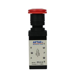 نوع زر دوار Airtac Dotary Type Manual Valve M5pl210-06 M5pl210-08