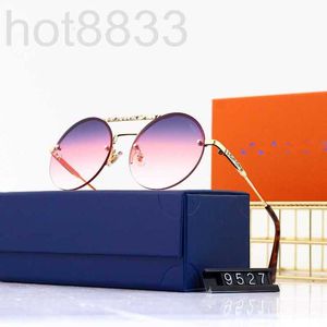 Sunglasses Designer New Metal Sunglasses, Small Frame Glasses, Double Beam, Female, Ocean Piece Male 0ZW2