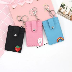 Kortinnehavare Holder Business Bank Pocket PU stor kapacitet Kontantlagringsklipp Organiser Case ID Pouch