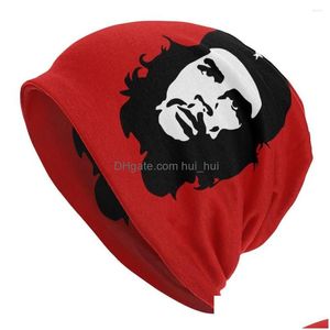 Basker che guevara bonnet hattar coola utomhus skenor mössor revolution kuban kubansk för män kvinnor stickade hatt varm dubbel användning unisex cap dro dhjxz