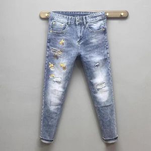 Mäns jeans YF1036 Fashion 2023 Runway Luxury European Design Party Style