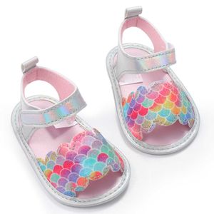 Sandali -07-06 Lioraitiin 0-9M Summer Infant Neonate Sandali Modelli Calzature antiscivolo Scarpe da passeggio Prewalker Z0331