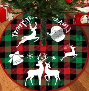 Noel dekorasyonları ağaç etek kırmızı ayak örtüsü Noel Baba kar tanesi halı taban paspas